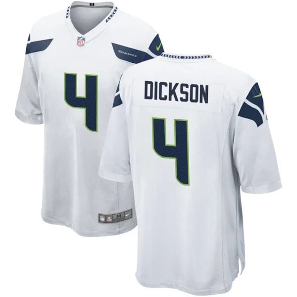 Men Seattle Seahawks #4 Michael Dickson Nike White Player Game NFL Jersey